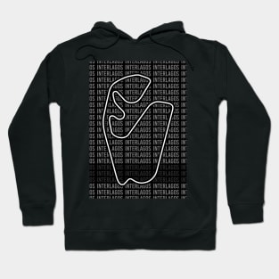 Interlagos - F1 Circuit - Black and White Hoodie